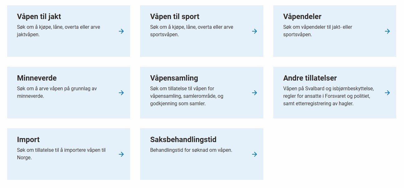 Trykk på Våpen til jakt