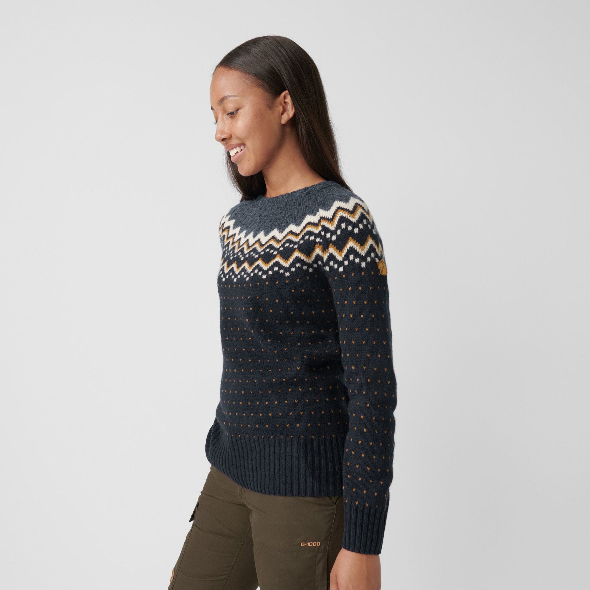 Fjällräven Övik Knit Sweater W. Autumn Leaf - Desert Brown