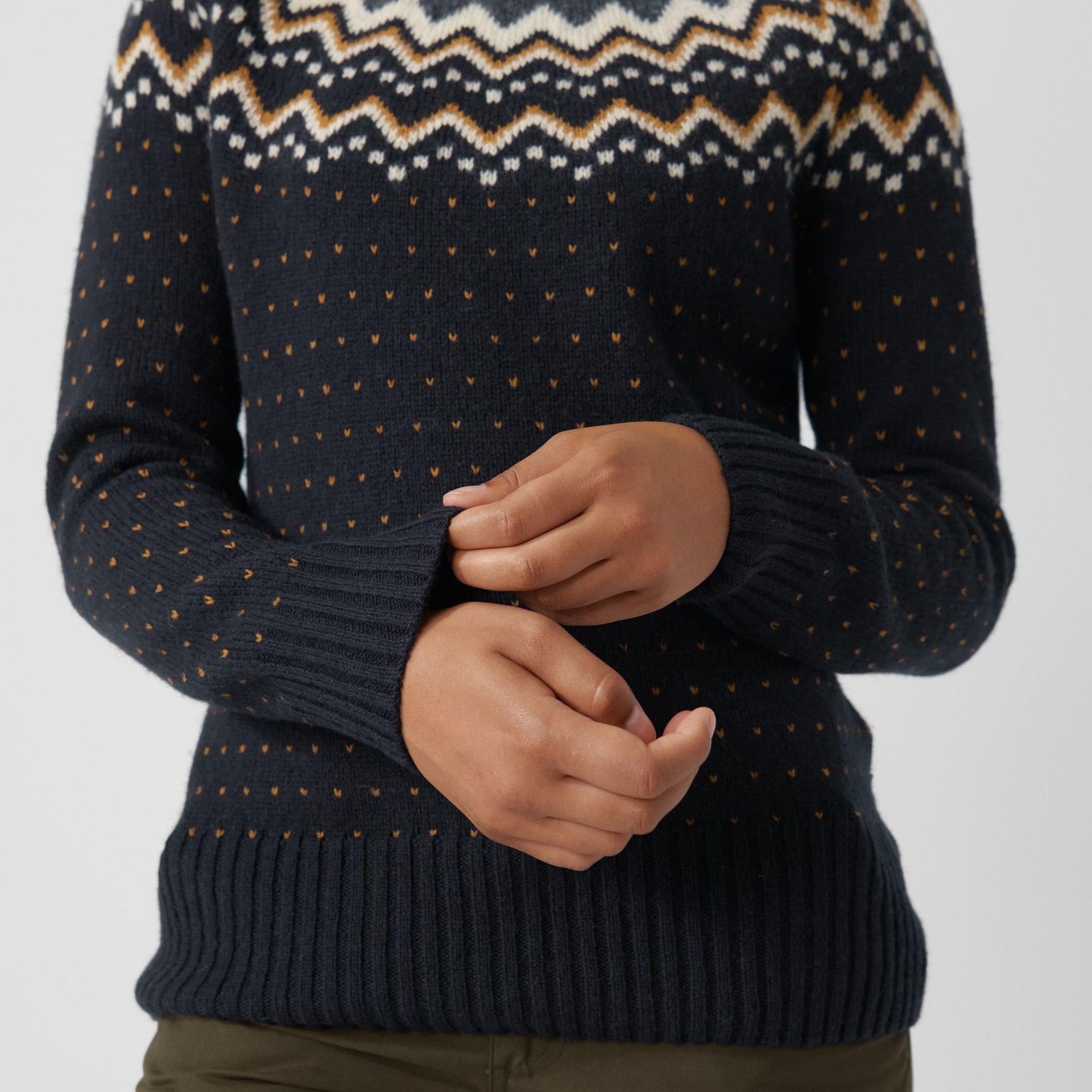 Fjällräven Övik Knit Sweater W. Autumn Leaf - Desert Brown