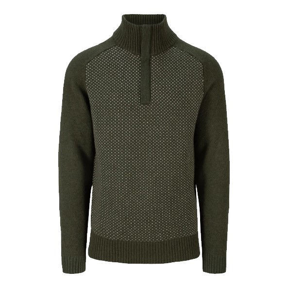 Tufte Robin Low Half Zip Forest Night Melange