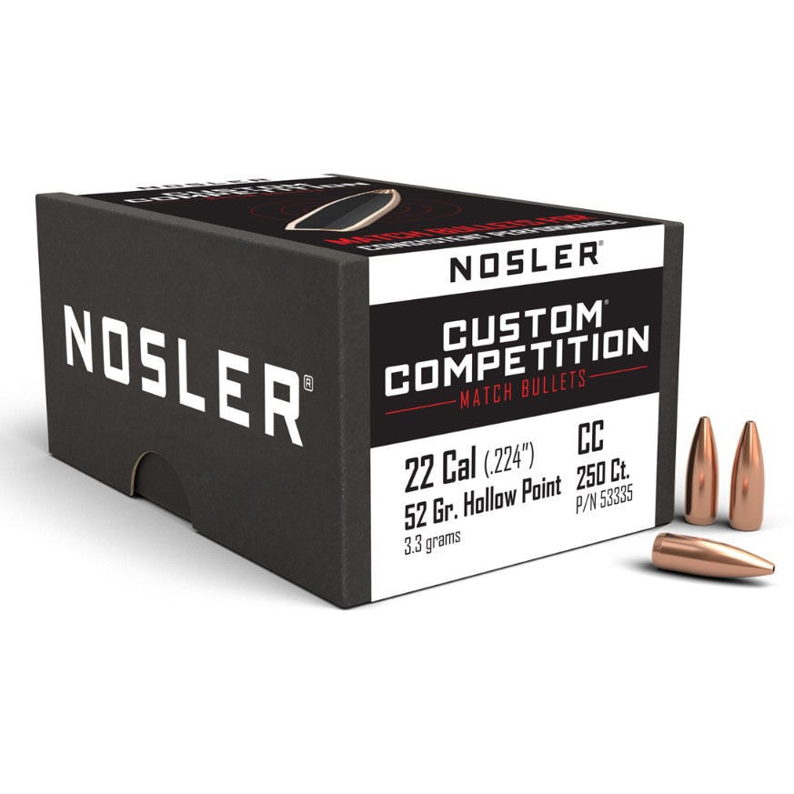 Nosler Custom Competition 22 52gr HPBT Kuler