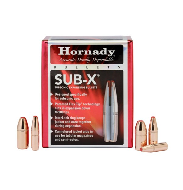 Hornady Sub-X Bullets 30 Cal .308 175 Gr Sub-X (30-30)