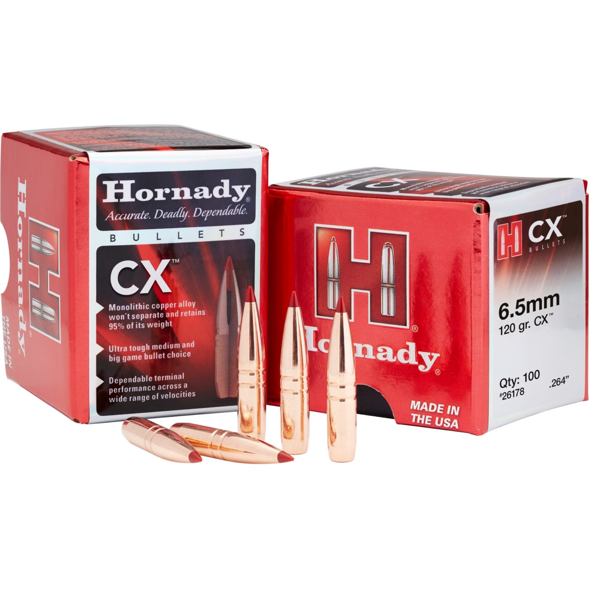 Hornady 338 CAL .338 225 GR CX