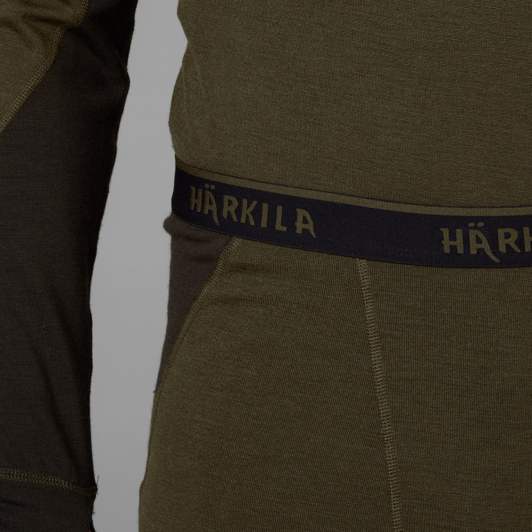 Härkila Base Warm Long Johns Willow green Shadow Brown