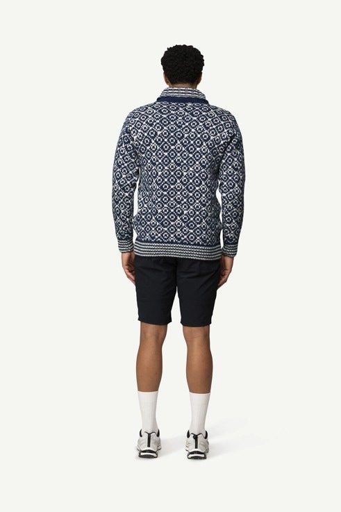 Devold Svalbard Wool Zip Neck Olive/Offwhite