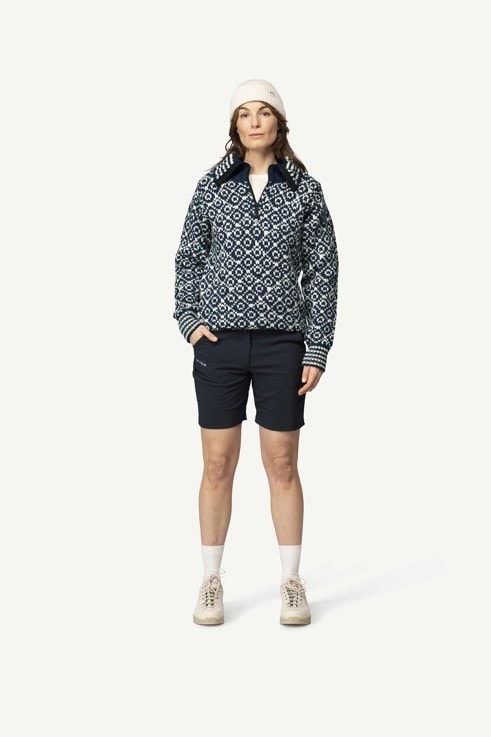 Devold Svalbard Wool Zip Neck Olive/Offwhite