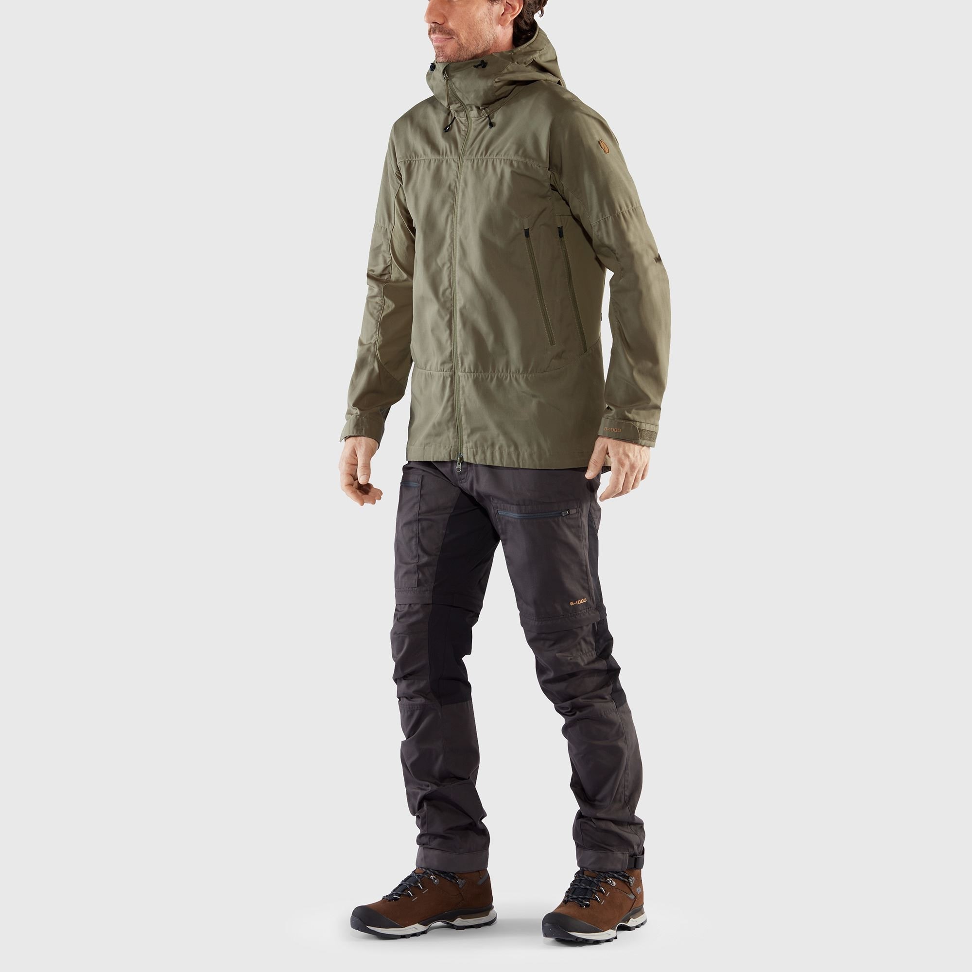 Fjällräven Abisko Lite Trekking Jacket M Buckwheat Brown - Dark Grey