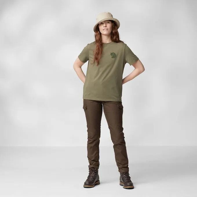 Fjällräven Fox Boxy Logo Tee W Dune Beige