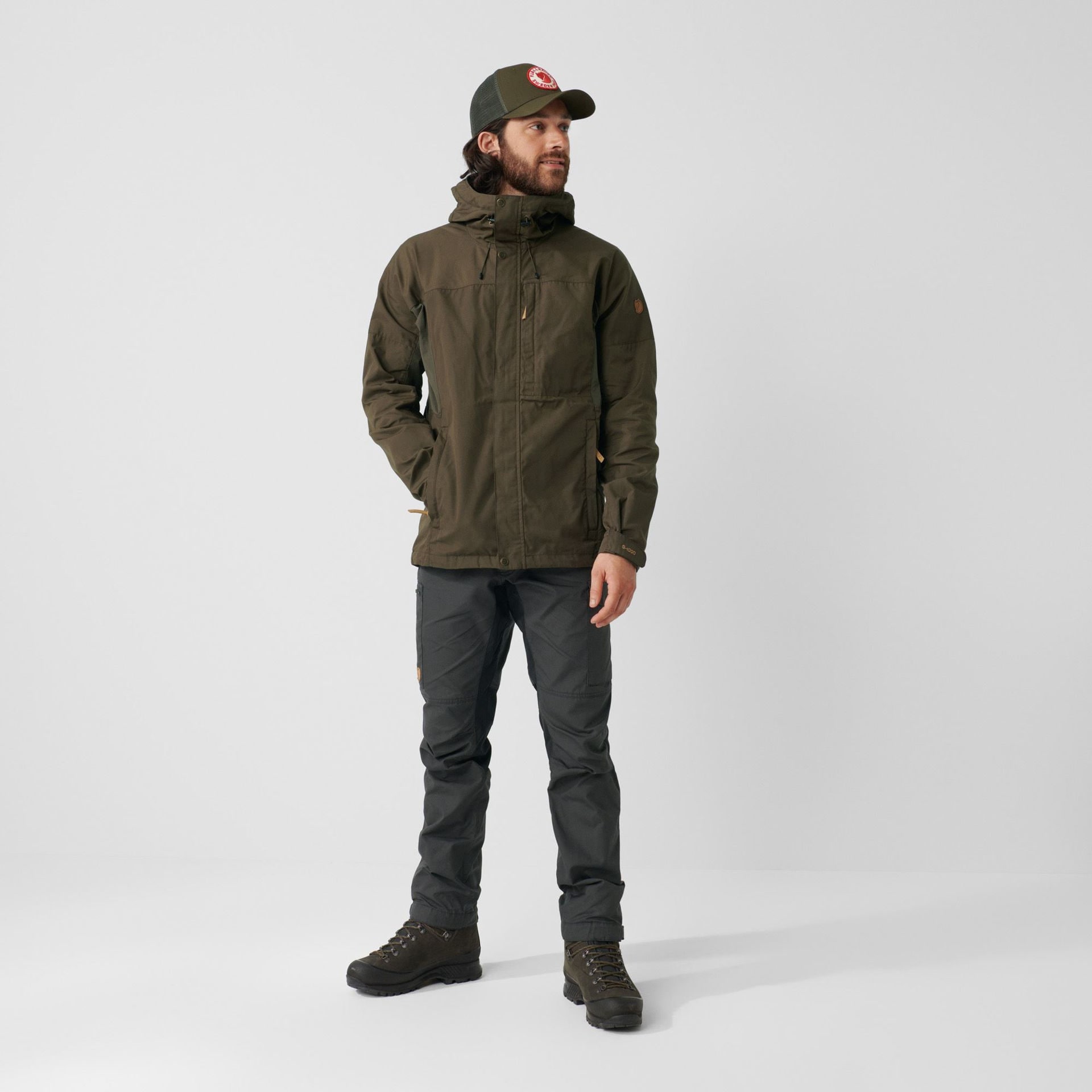 Fjällräven Kaipak Trousers M Short Laurel Green - Deep Forest