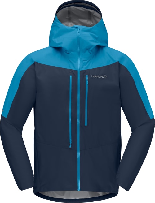 Norrøna falketind Gore-Tex Paclite Jacket (M) Hawaiian Surf/Indigo Night Utgått