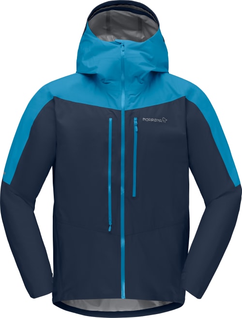 Norrøna falketind Gore-Tex Paclite Jacket (M) Hawaiian Surf/Indigo Night