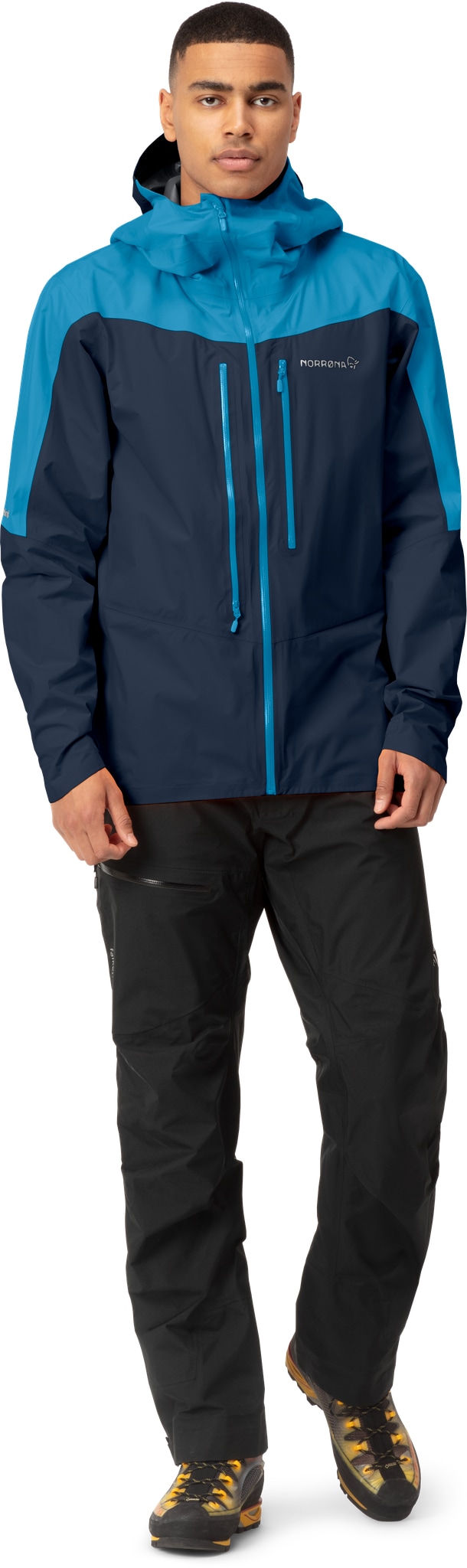 Norrøna falketind Gore-Tex Paclite Jacket (M) Hawaiian Surf/Indigo Night Utgått