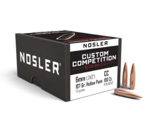 Nosler Custom Competition 6mm 107 gr BTHP Kuler