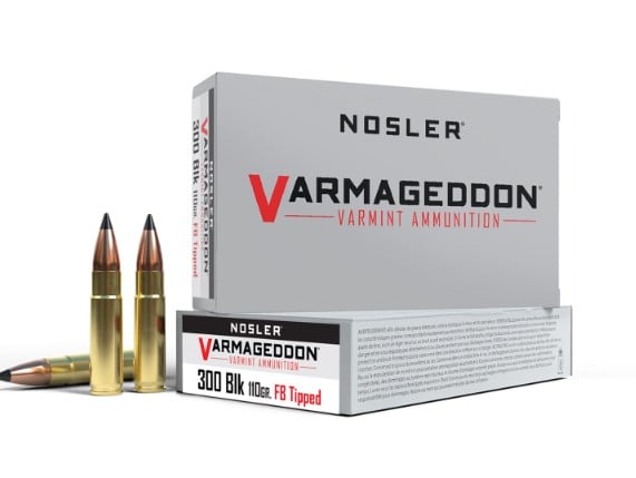Nosler Tipped Varmageddon 300 AAC Blackout 110gr FB Ammunisjon