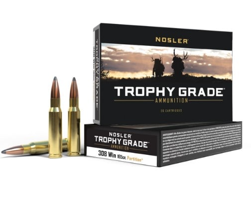 Nosler Partition 308 Win 165gr Trophy Grade Ammunisjon