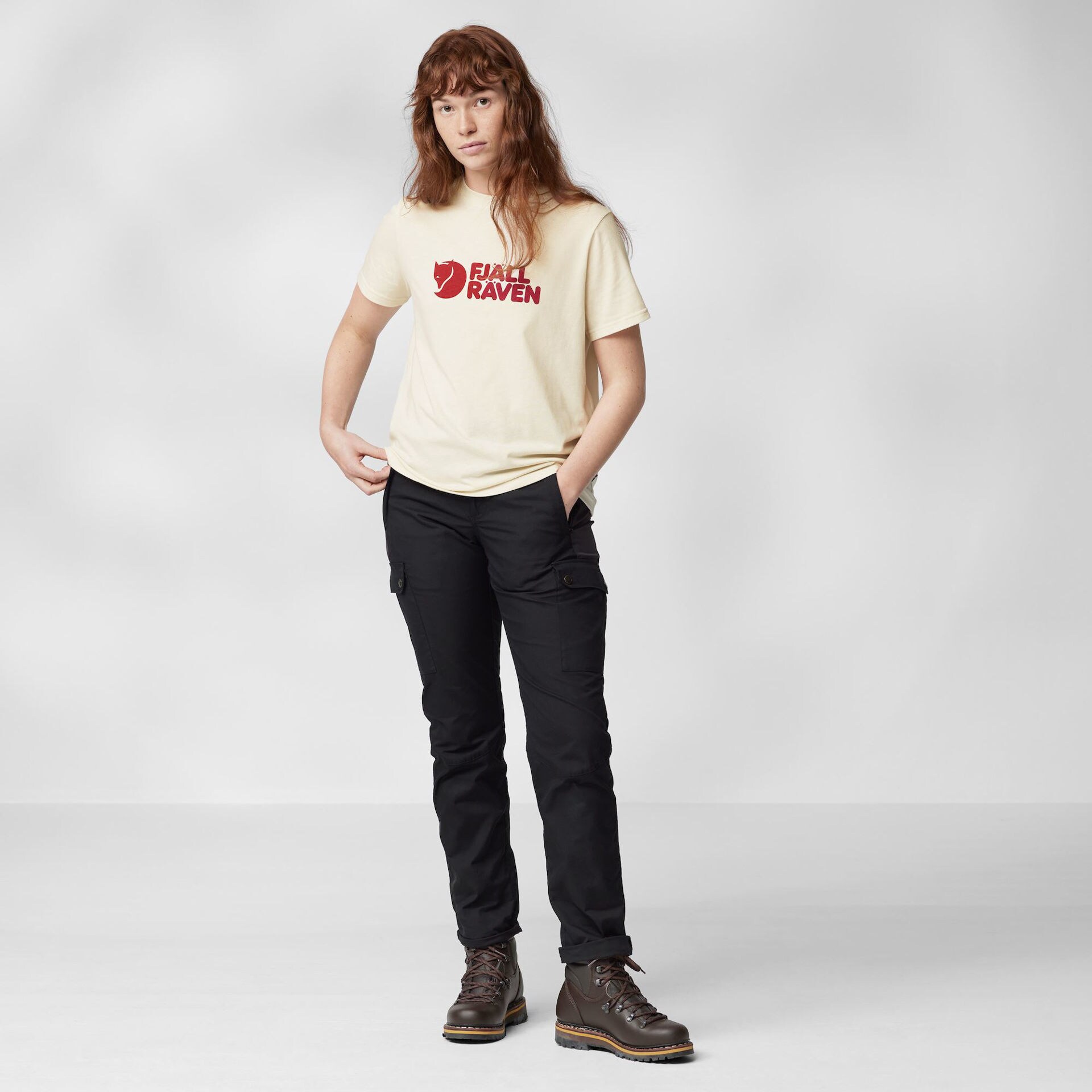 Fjällräven Logo Tee W Terracotta Brown