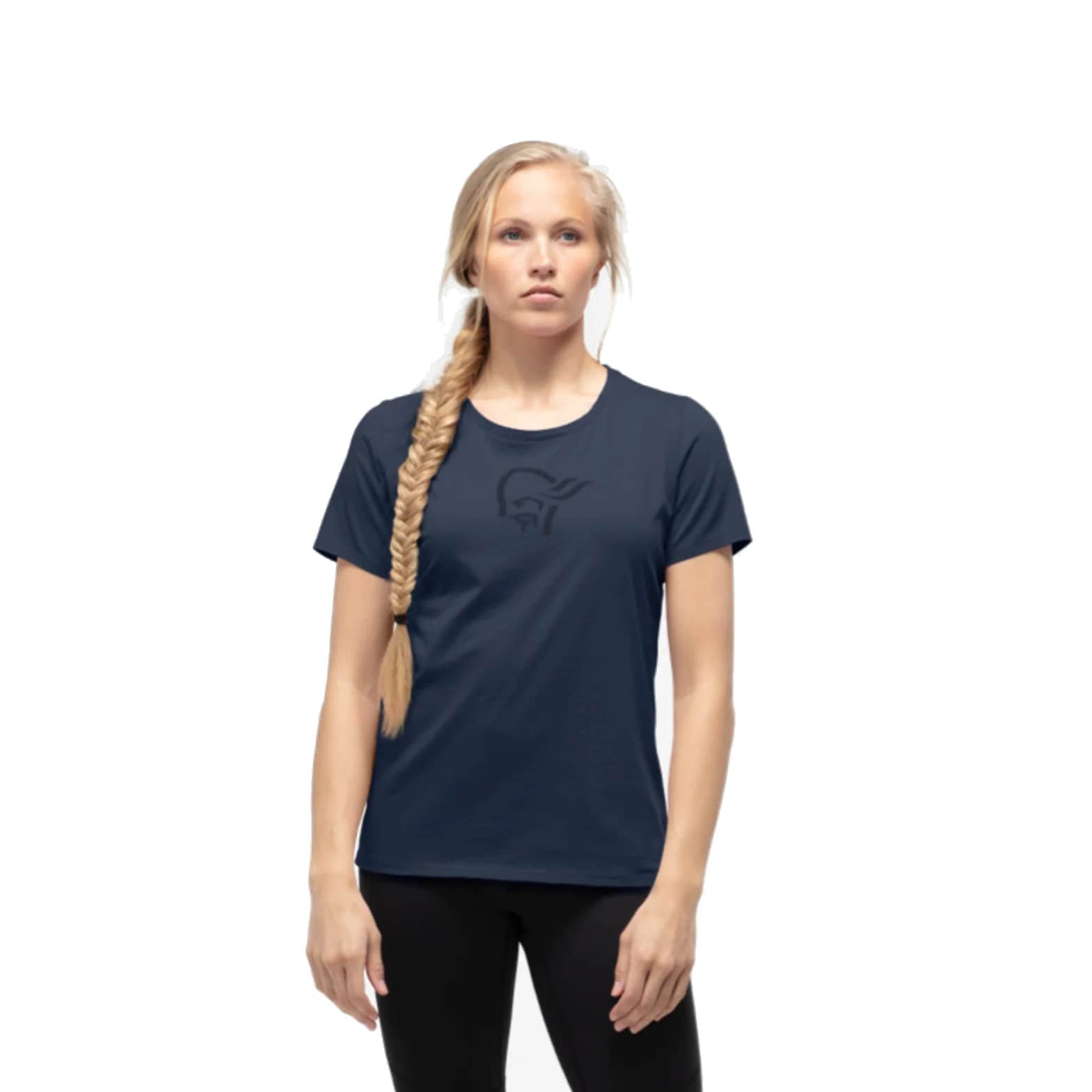 Norrøna /29 cotton Viking T-Shirt (W) Indigo Night/Sky Cap