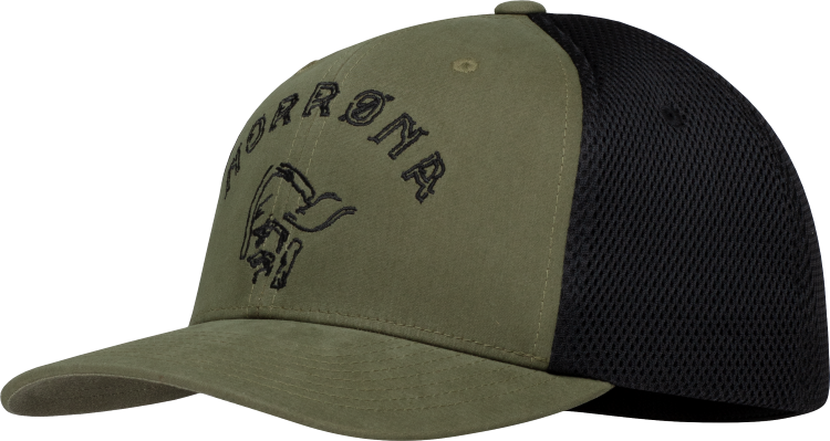 Norrøna /29 Mesh FLexfit Cap Olive Night/Caviar