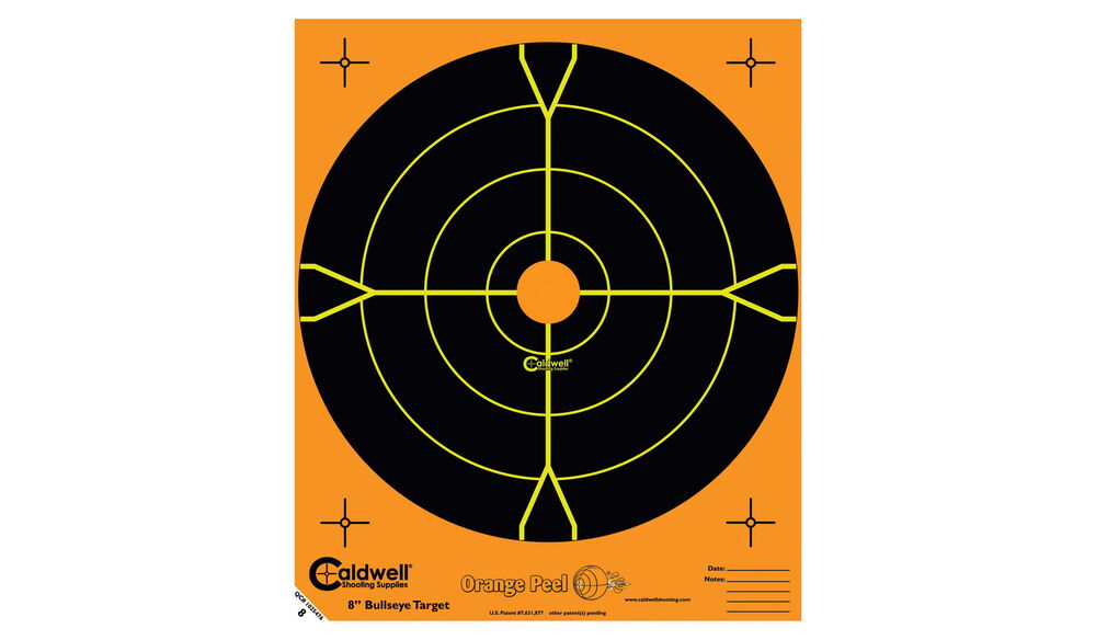 Caldwell Orange Peel Bullseye 12'' Skiver 5 Stk