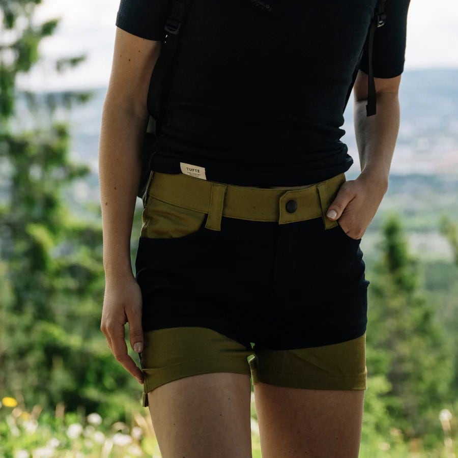 Tufte Hazel Leisure Shorts W Sky Captain/Green Moss