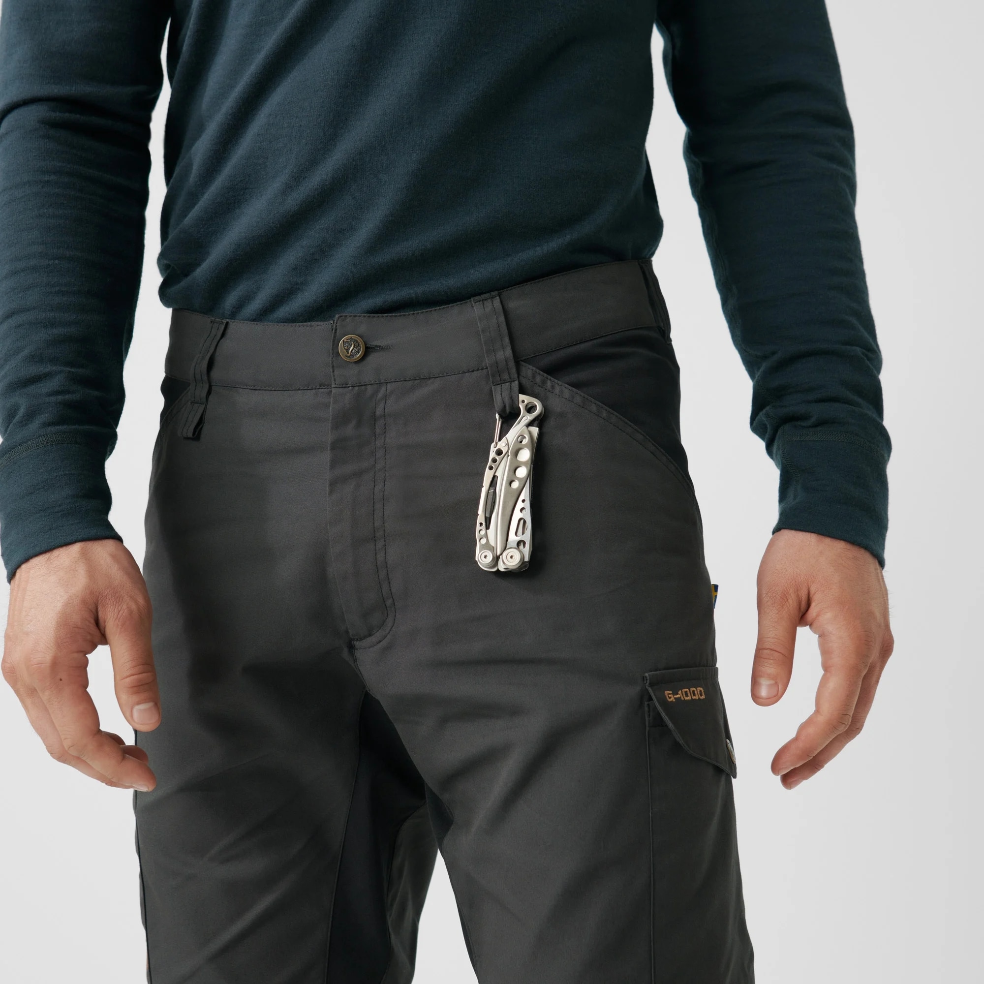 Fjällräven Kaipak Trousers M Regular Dark Grey-Black