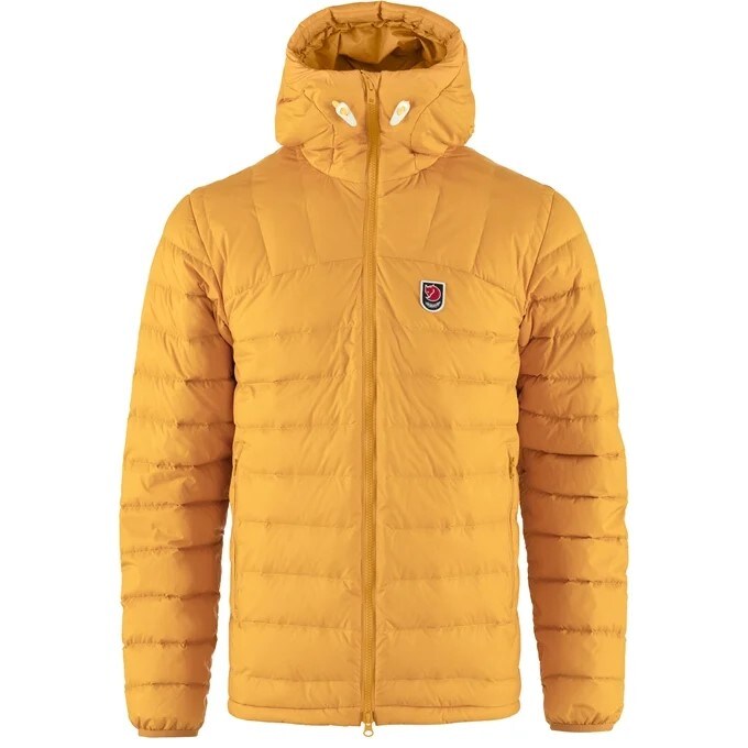 Fjällräven Expedition Pack Down Hoodie Green - Mustard Yellow