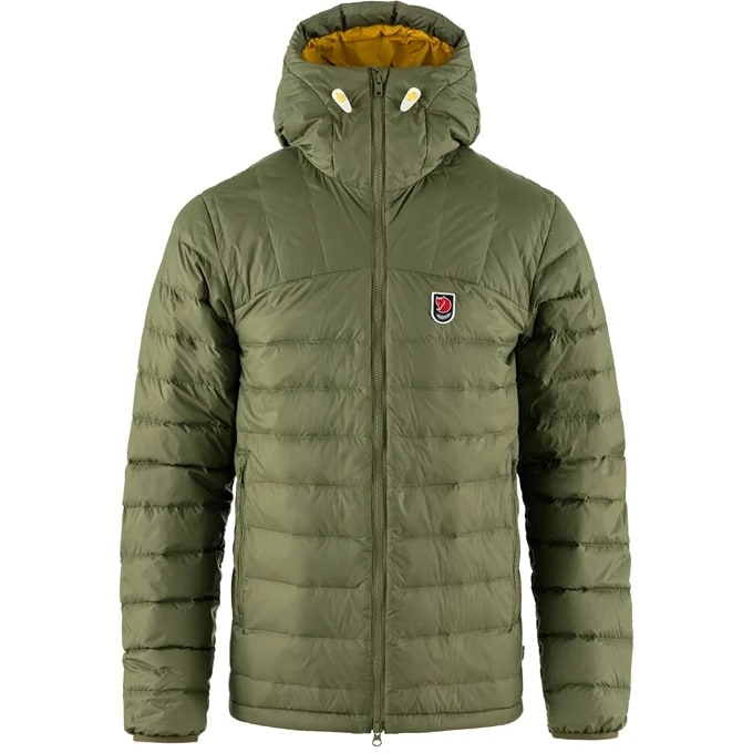 Fjällräven Expedition Pack Down Hoodie Green - Mustard Yellow