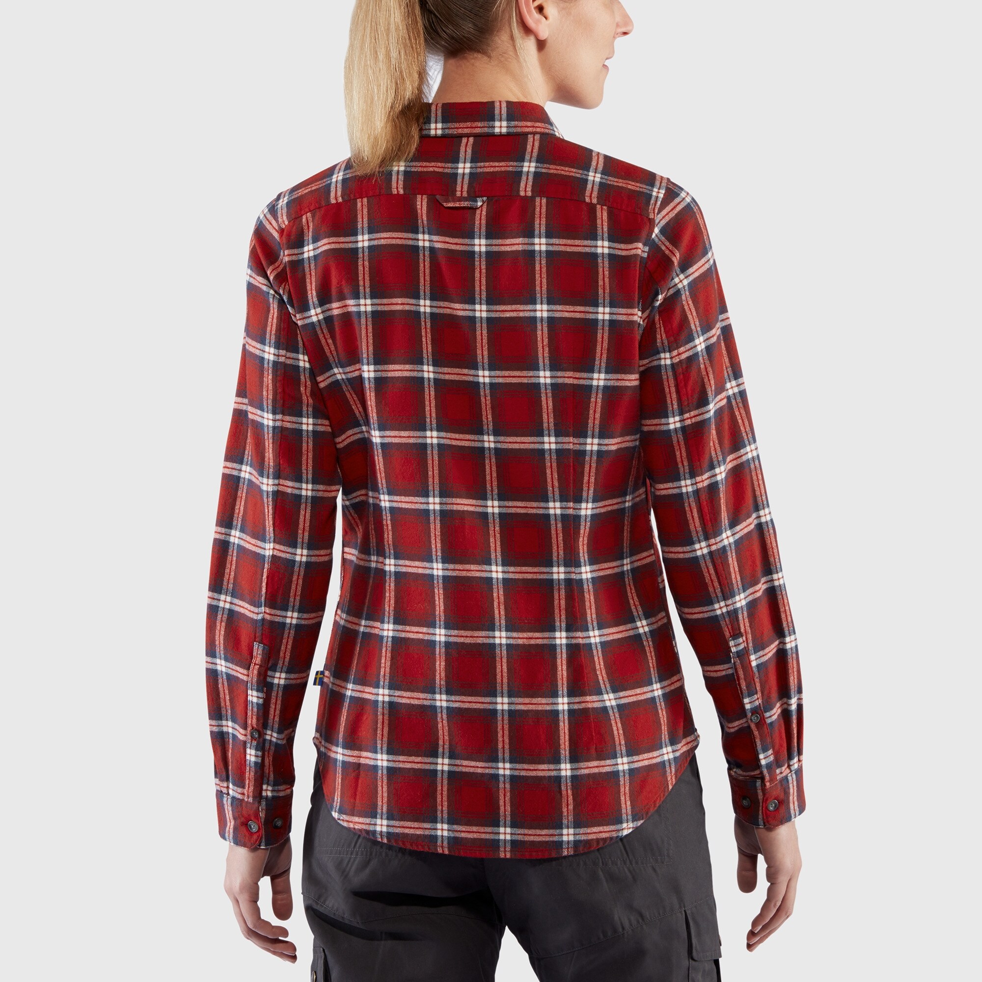 Fjällräven Övik Flannel Shirt W Chalk White - Dune Beige