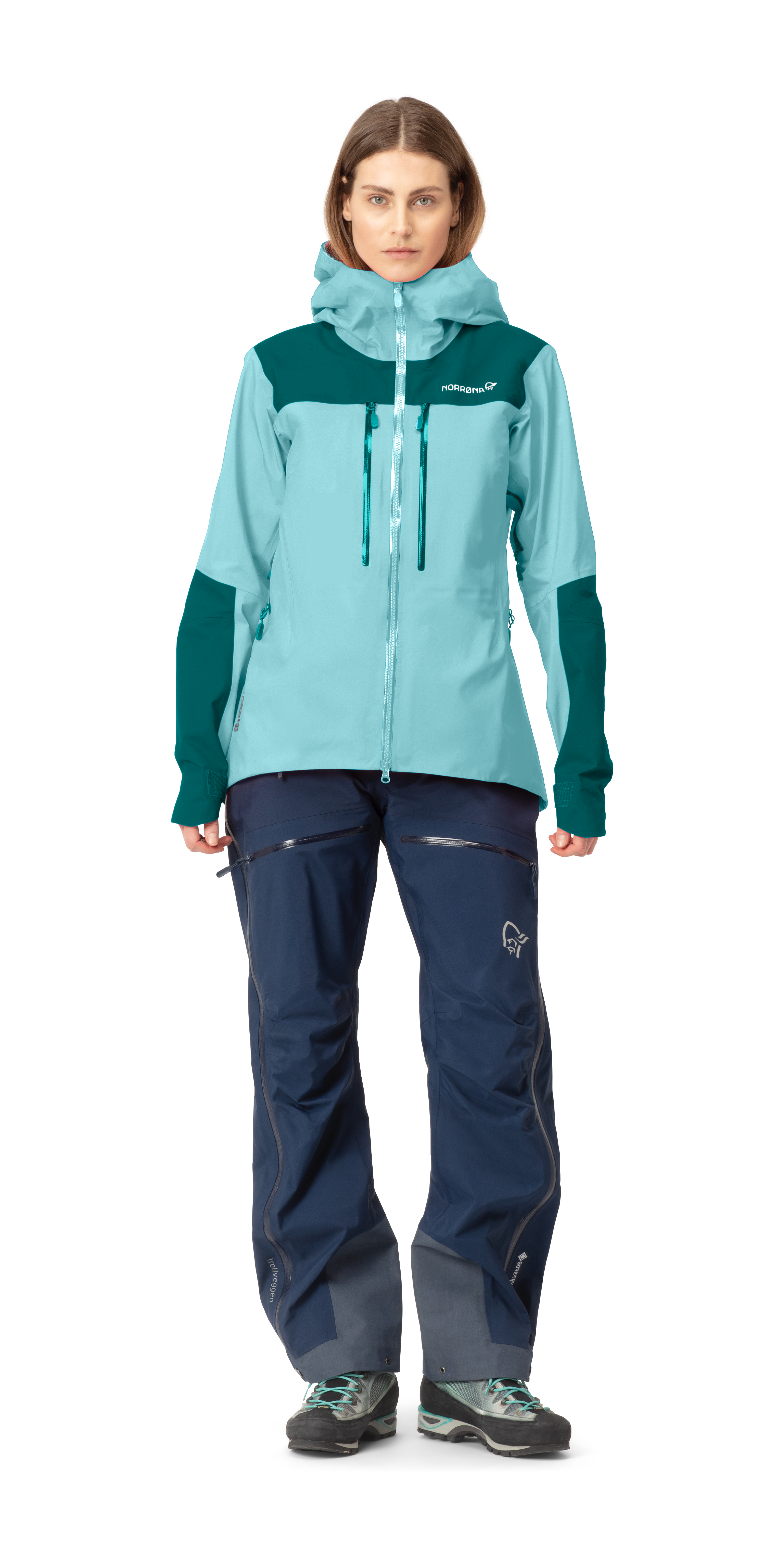 Norrøna trollveggen Gore-Tex Pro Light Jacket (W) Clearwater Utgått