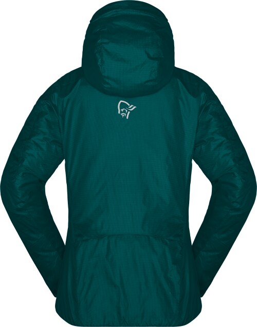 Norrøna trollveggen Primaloft100 Zip Hood (W) Everglade Utgått