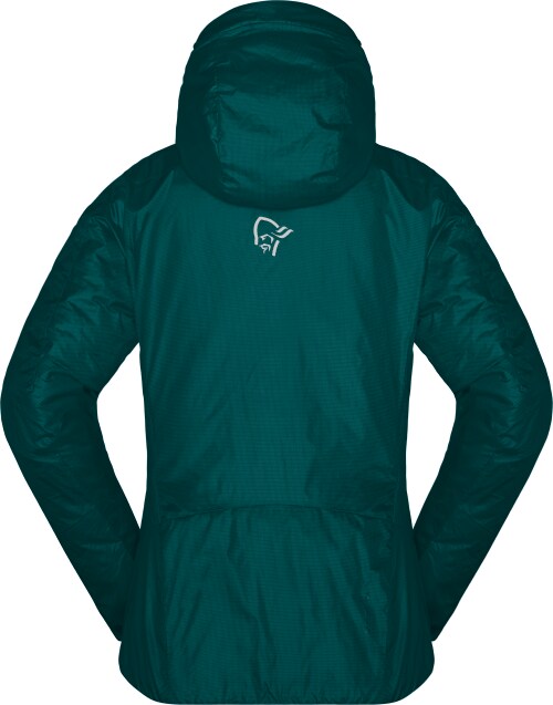 Norrøna trollveggen Primaloft100 Zip Hood (W) Everglade