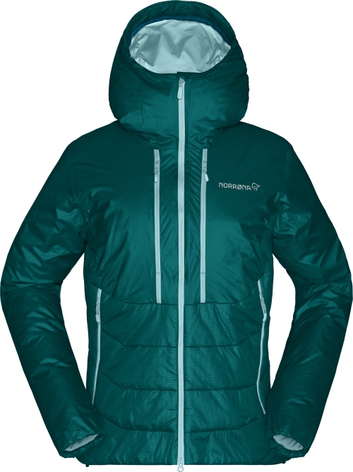 Norrøna trollveggen Primaloft100 Zip Hood (W) Everglade Utgått
