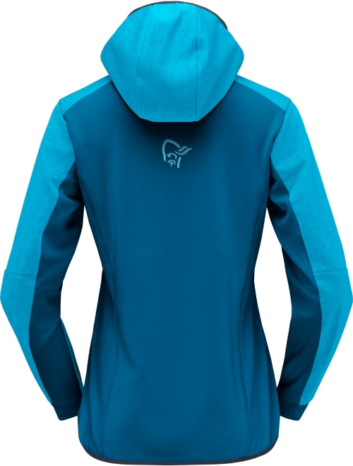 Norrøna Falketind Warm2 Octa Hood (W) Aquarius / Mykonos Blue Utgått