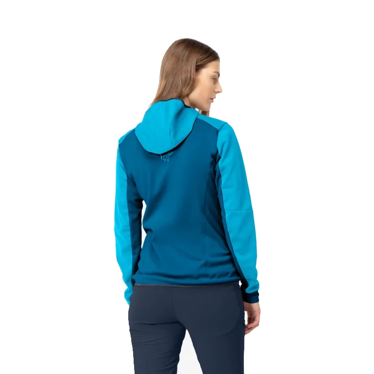 Norrøna Falketind Warm2 Octa Hood (W) Aquarius / Mykonos Blue Utgått