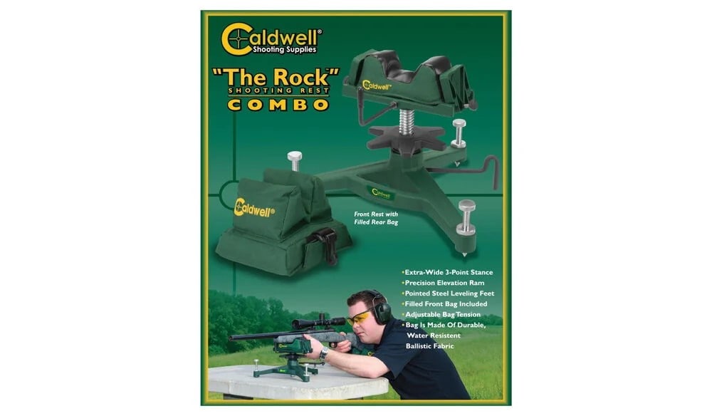 Caldwell The Rock DLX Shooting Rest And Rear Bag Combo