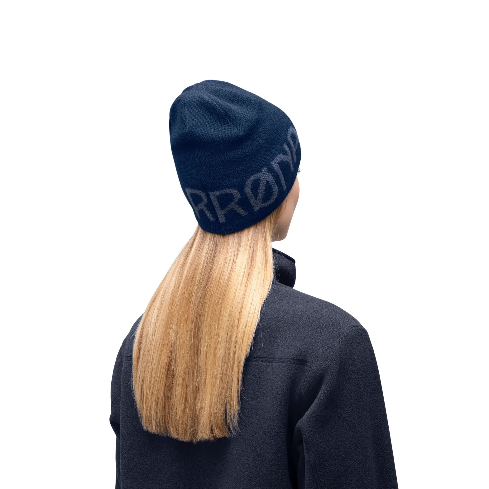 Norrøna /29 Heavy MerinoUll Logo Beanie Indigo Night Melange