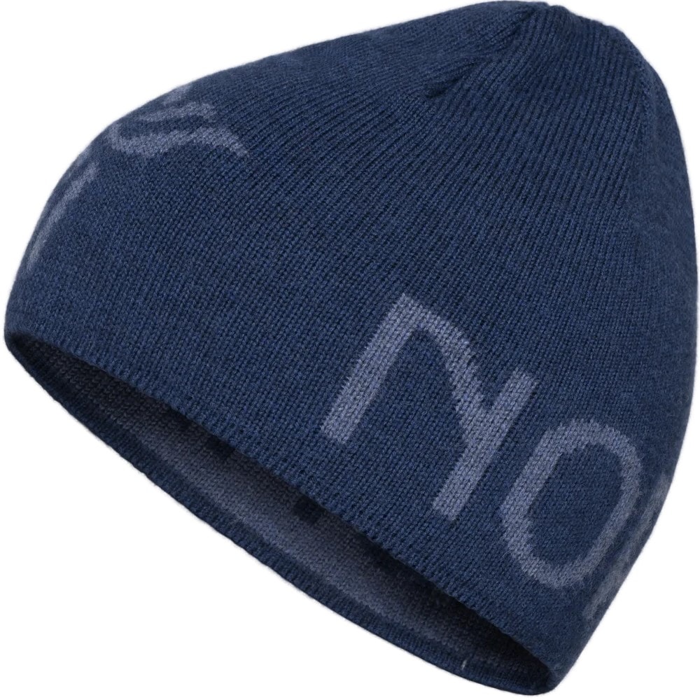 Norrøna /29 Heavy MerinoUll Logo Beanie Indigo Night Melange