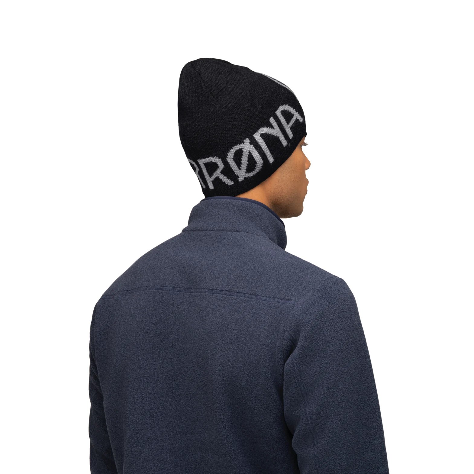 Norrøna /29 Heavy MerinoUll Logo Beanie Caviar Melange