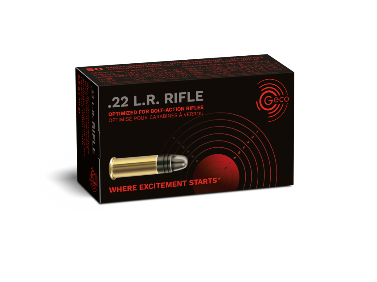 Geco Rimfire .22 lr LRN 40 gr