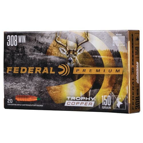 Federal Premium 308 W 165 Trophy Copper