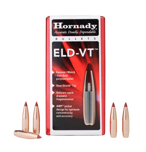 Hornady ELD-VT Bullets 30 Cal .308 174gr