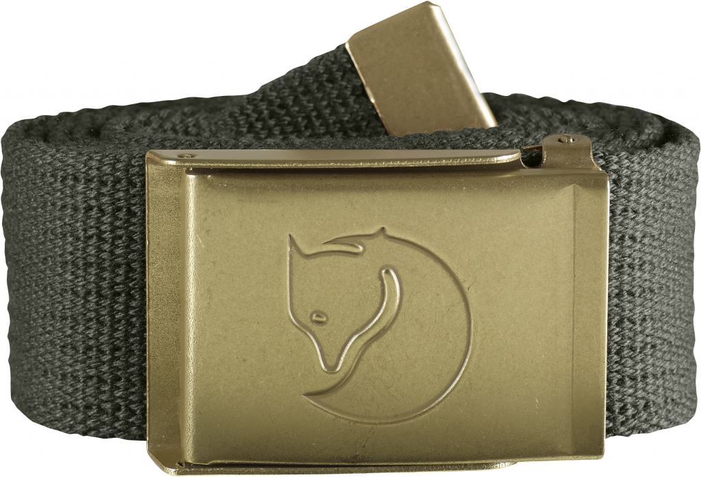 Fjällräven Canvas Brass Belt 4 cm. Mountain Grey