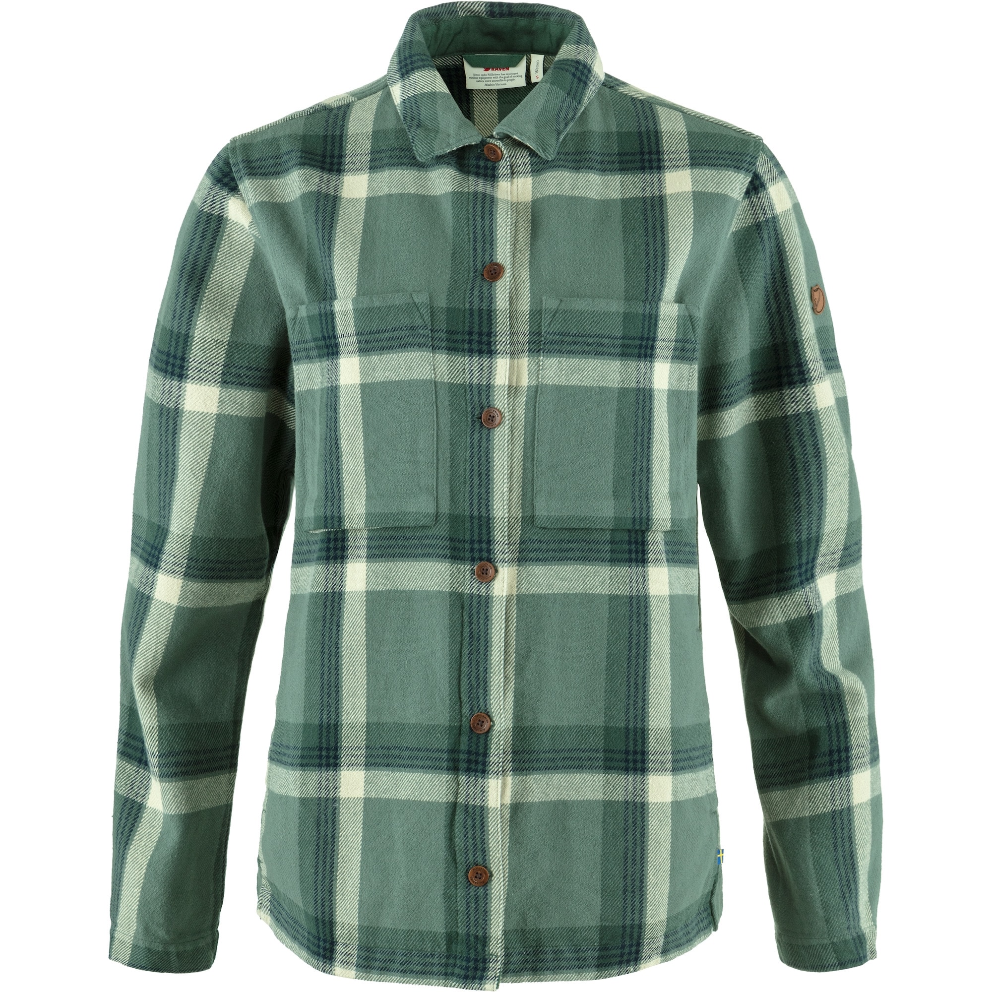 Fjällräven Singi Flannel Overshirt W Patina Green - Deep Patina