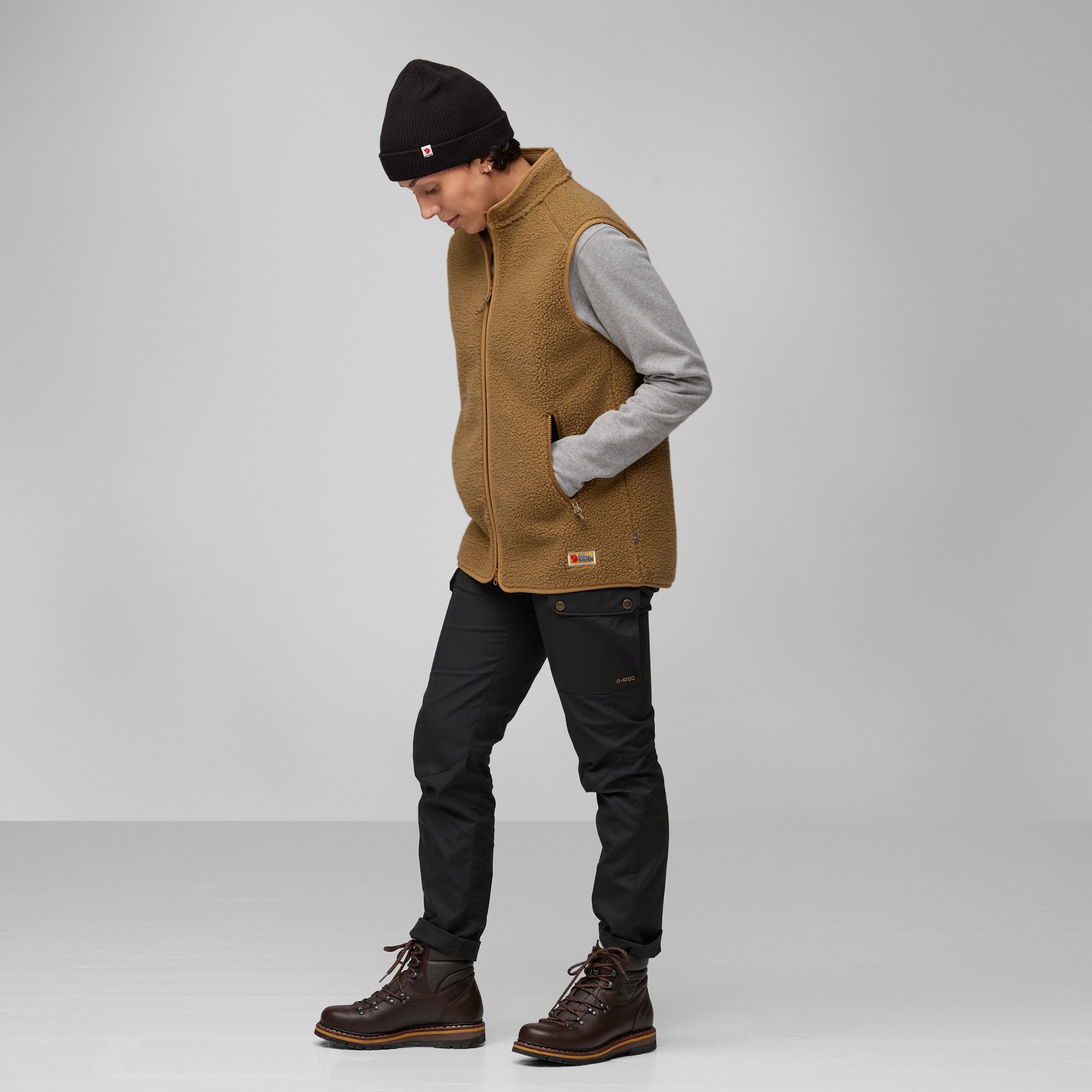 Fjällräven Vardag Pile Fleece Vest W Buckwheat Brown