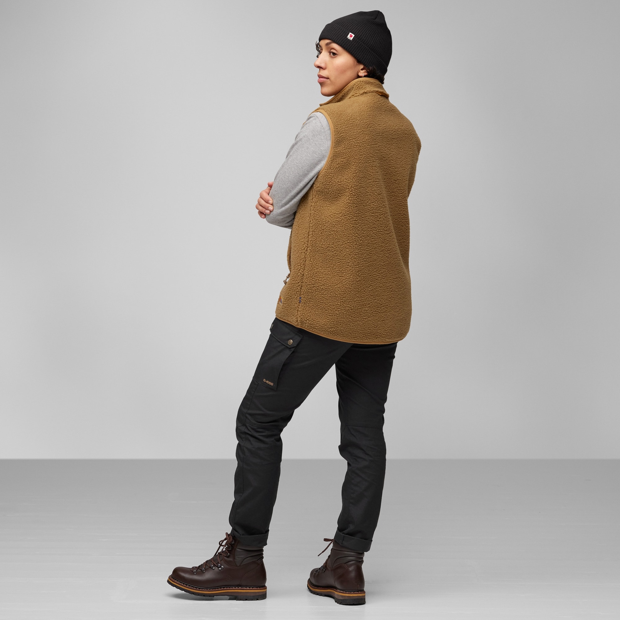 Fjällräven Vardag Pile Fleece Vest W Buckwheat Brown