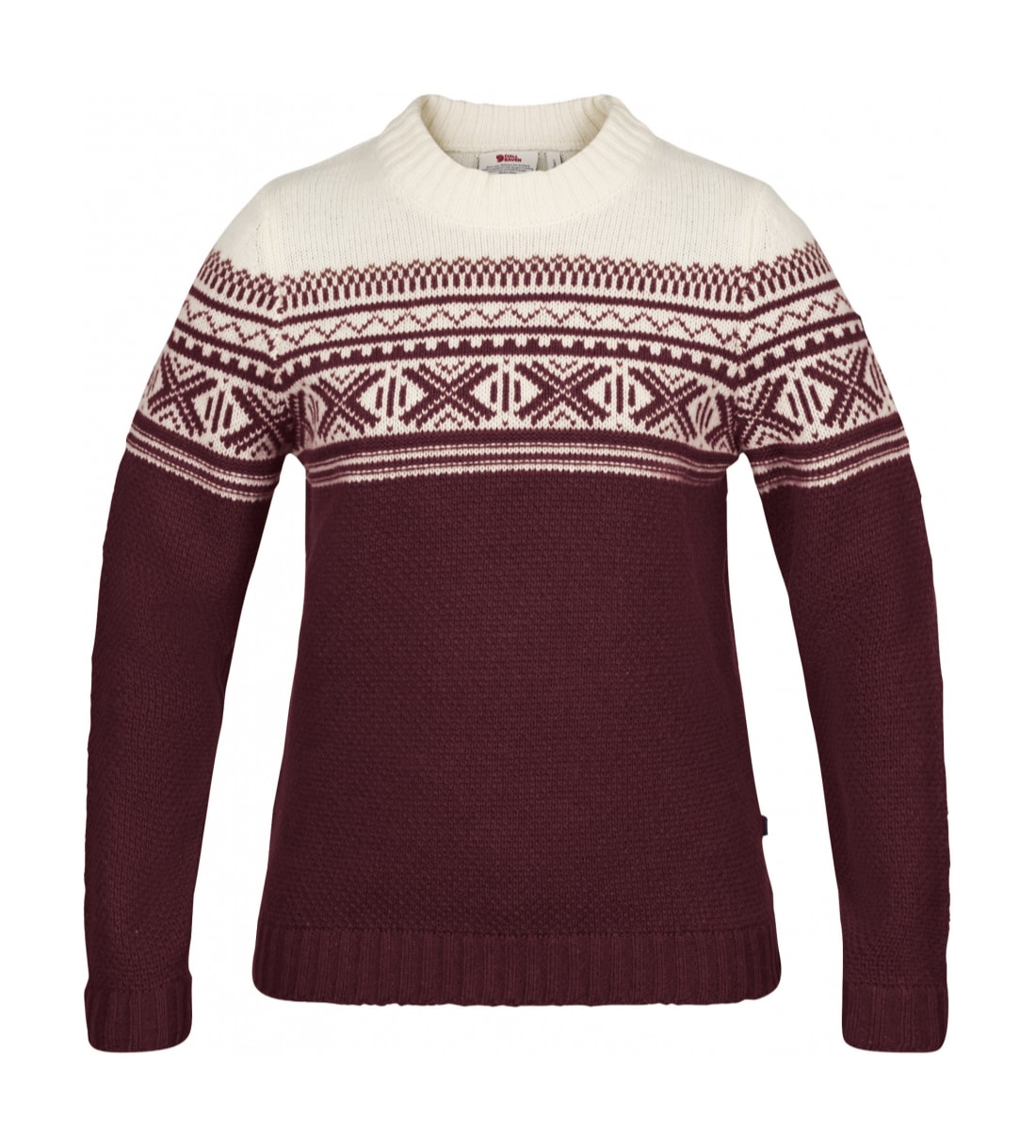 Fjällräven Övik Scandinavian Sweater W Dark Garnet
