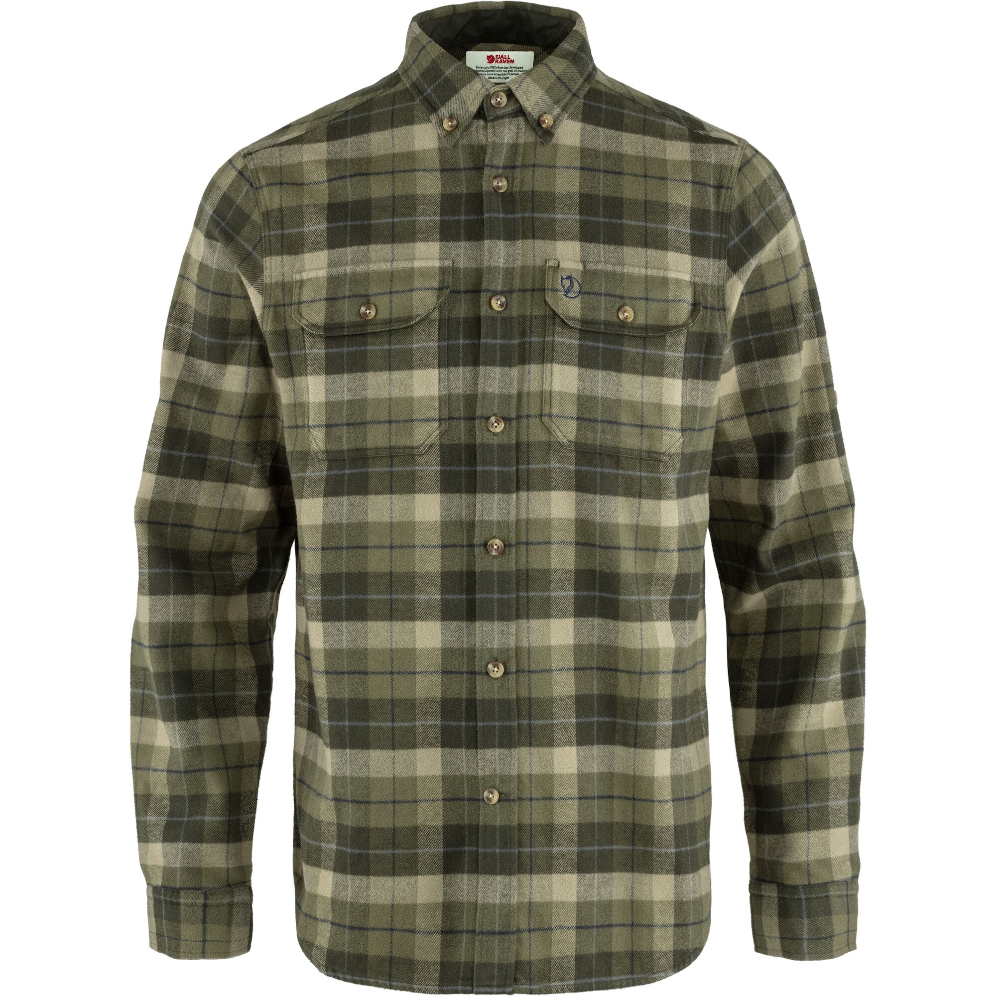 Fjällräven Singi Heavy Flannel Shirt M Green - Deep Forest
