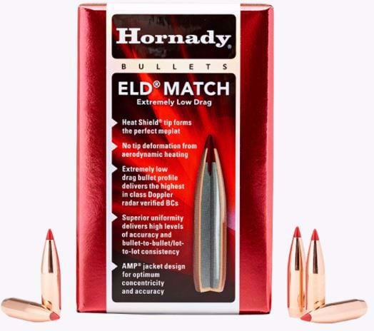 Hornady Match Bullets 22 Cal .224 88 Gr Eld Match 100 Pk