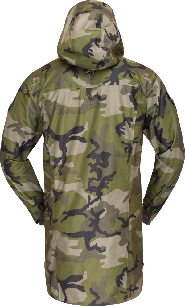 Norrøna Kvinnherad Gore-Tex Parka (M) Green Camo Utgått