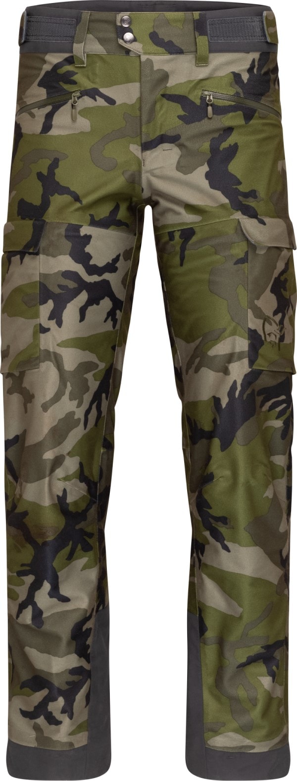 Norrøna Kvinnherad Gore-Tex pants (M) Green Camo Utgått